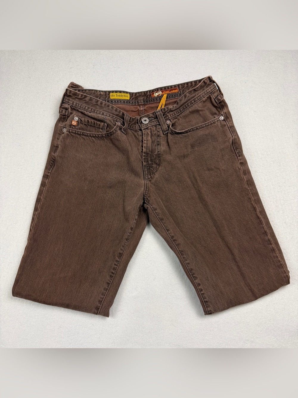 AG Adriano Goldschmied "The Teddyboy" Low Rise Slim Straight Leg Jeans Sz 29